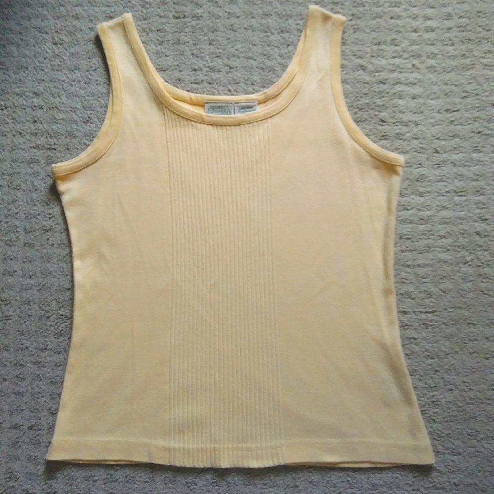 Retro yellow tank top by St. John's Bay